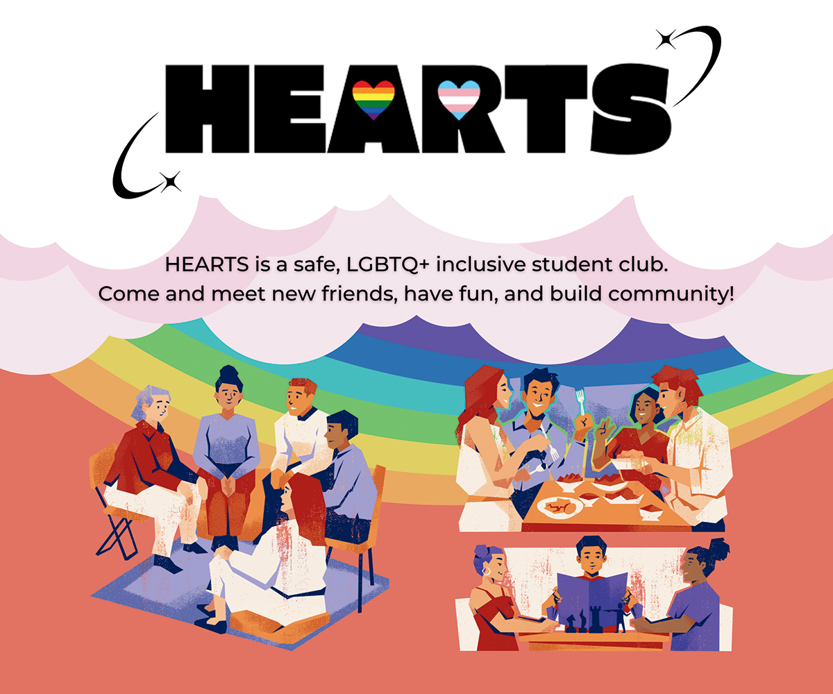 promotional graphic for hearts club